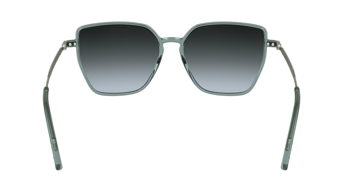 Sunglasses Lacoste L6062S N (400) color transparent azure shape rectangle 