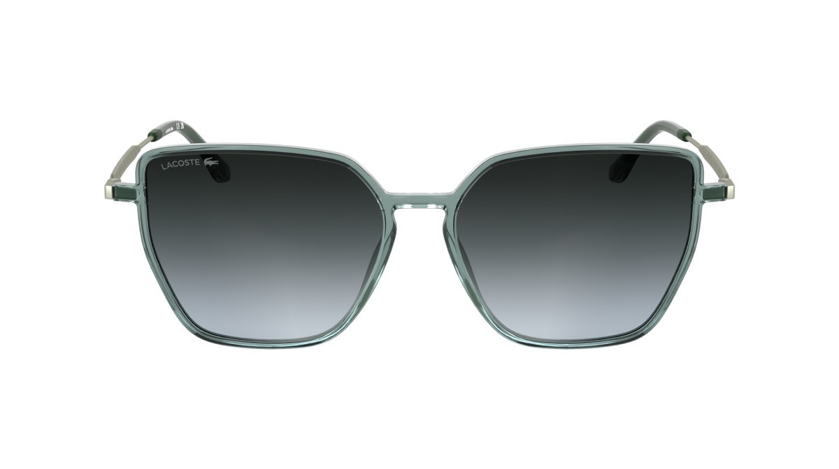 Sunglasses Lacoste L6062S N (400) color transparent azure shape rectangle 