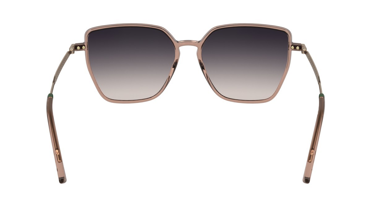 Sunglasses Lacoste L6062S N (662) color transparent blush shape rectangle 