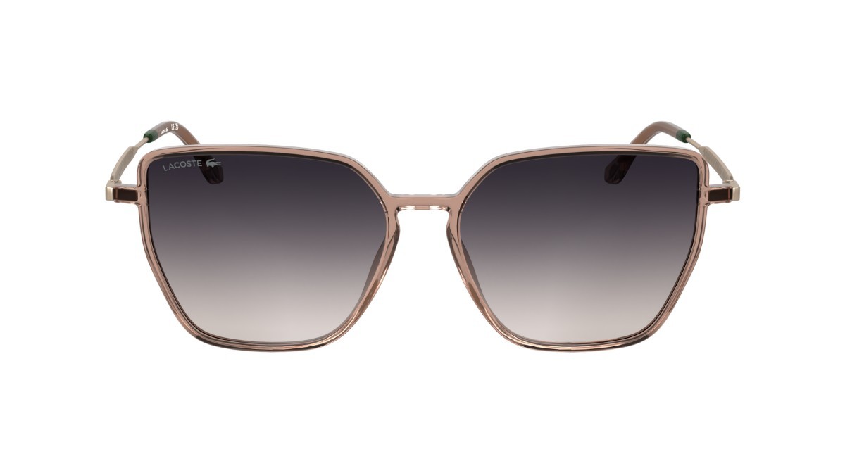 Sunglasses Lacoste L6062S N (662) color transparent blush shape rectangle 