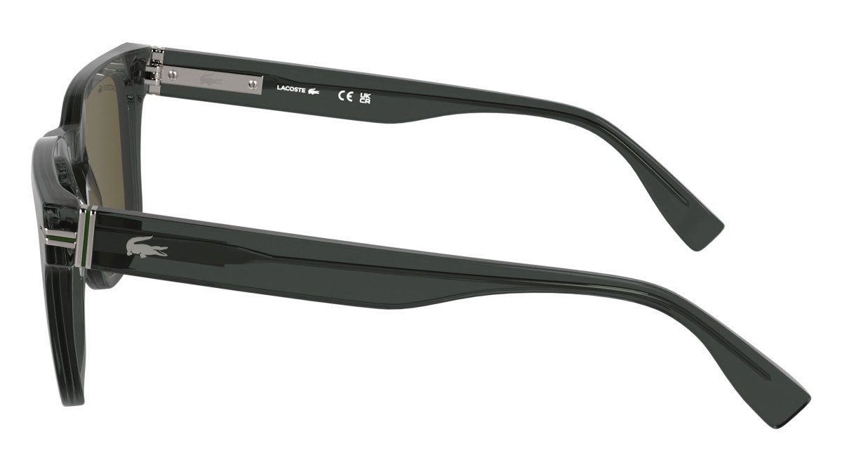 Sunglasses Lacoste L6065S N (035) color transparent grey shape rectangle 
