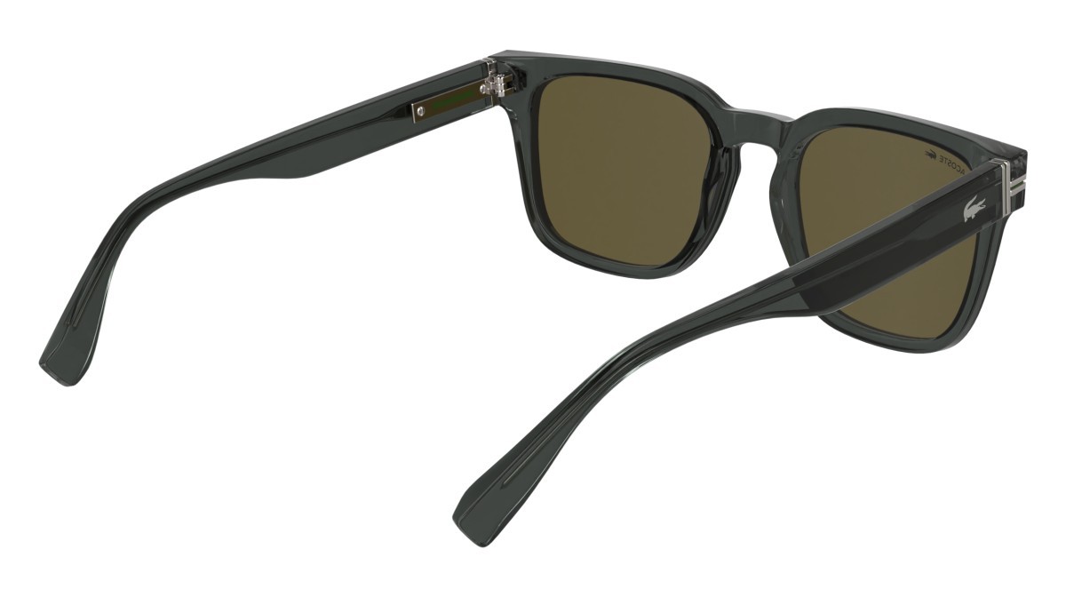 Sunglasses Lacoste L6065S N (035) color transparent grey shape rectangle 