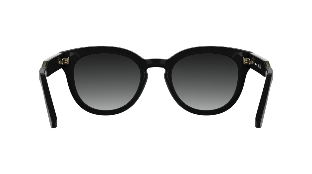 Sunglasses Lacoste L6070S (001) color black shape rectangle lenses gradient grey
