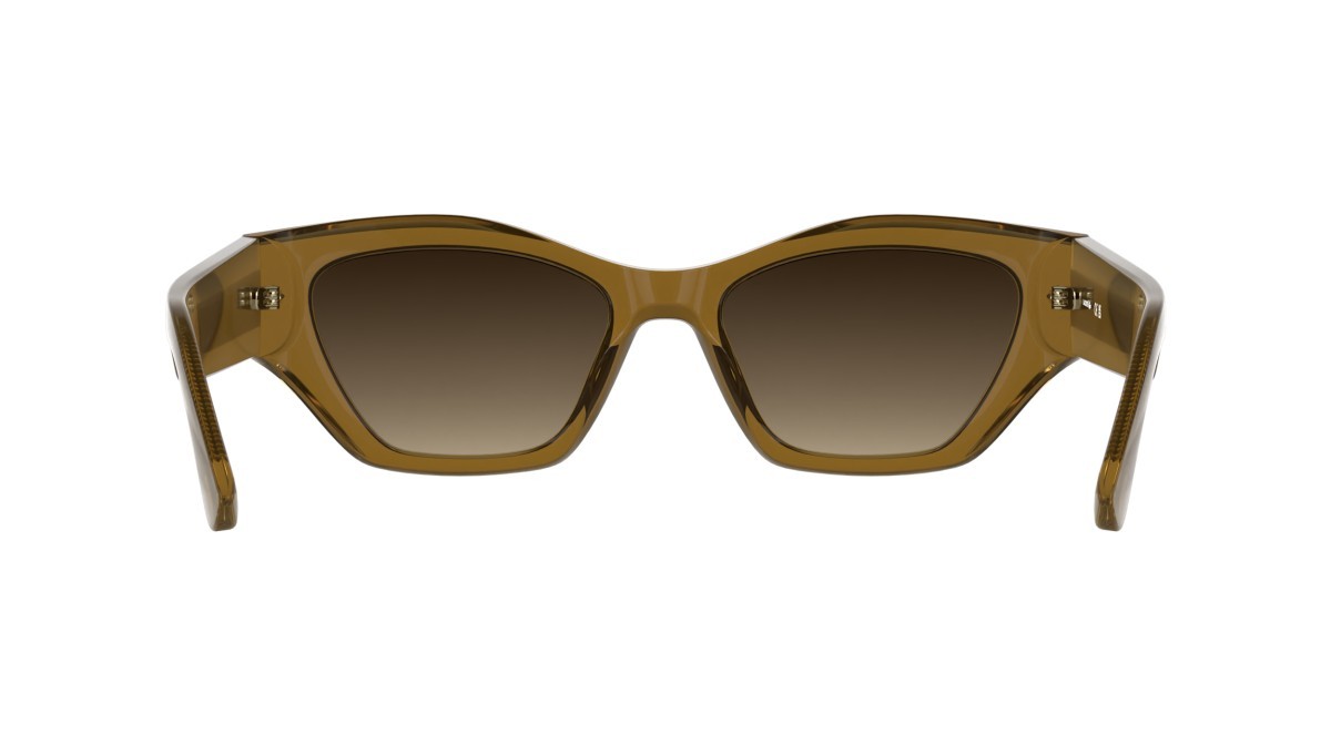 Sunglasses Lacoste L6072S (214) color transparent brown shape rectangle lenses gradient bruwn