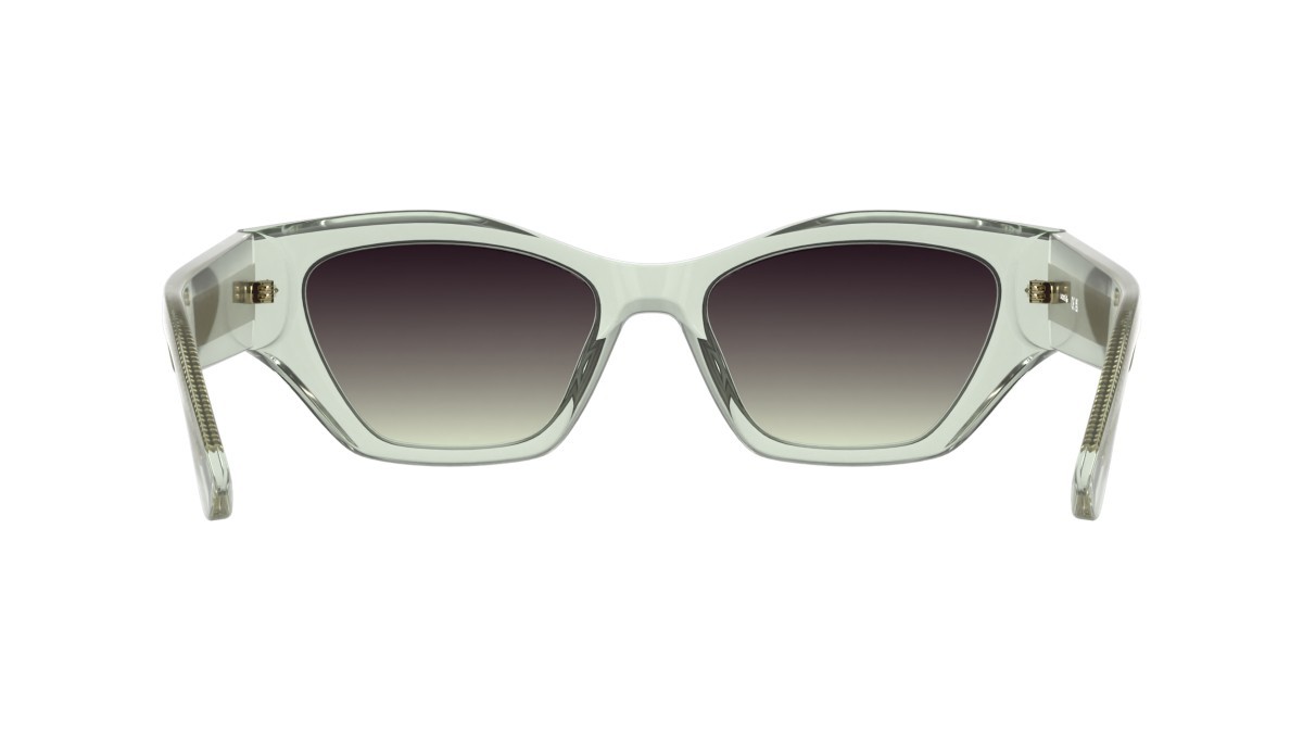 Sunglasses Lacoste L6072S (301) color transparent light green shape rectangle lenses gradient violet nude