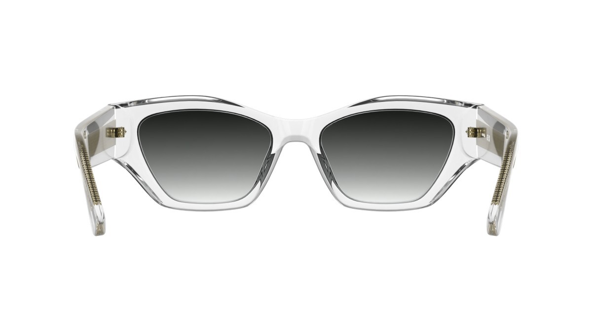 Sunglasses Lacoste L6072S (970) color clear shape rectangle lenses gradient light grey