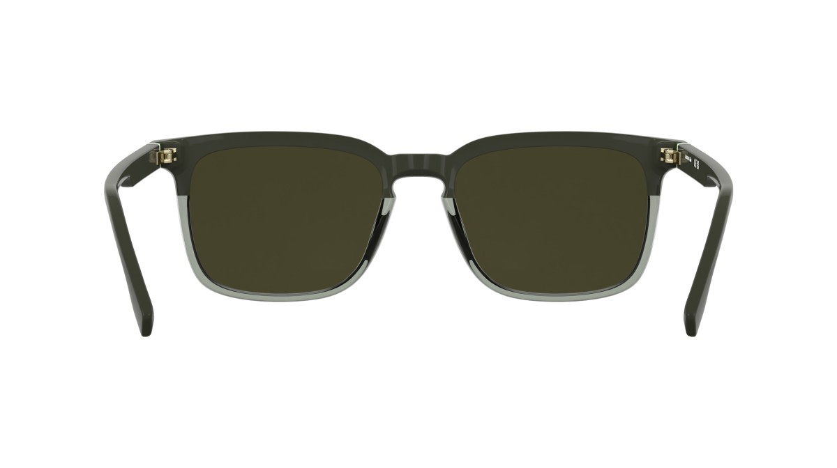 Sunglasses Lacoste L6074S (202) color taupe/transparent taupe shape rectangle lenses solid khaki