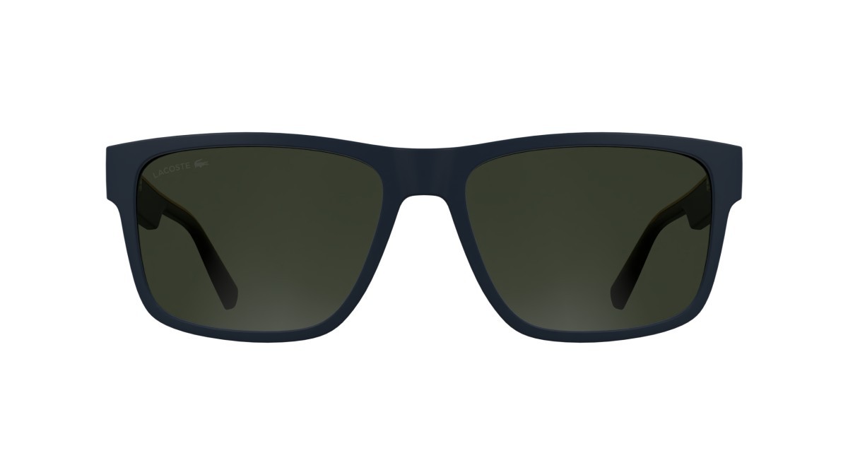 Sunglasses Lacoste L6076S (424) color matte blue shape rectangle lenses solid dark khaki