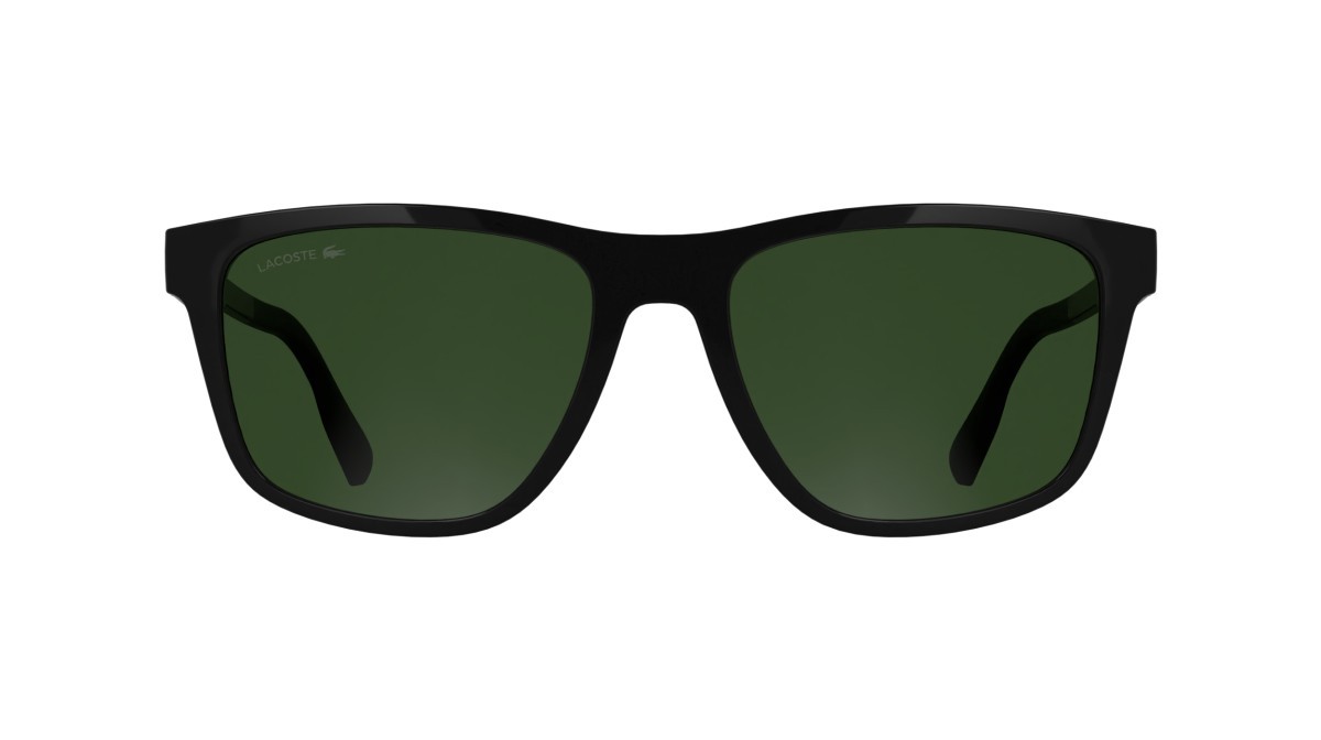 Sunglasses Lacoste L6078S (001) color black shape rectangle lenses solid green