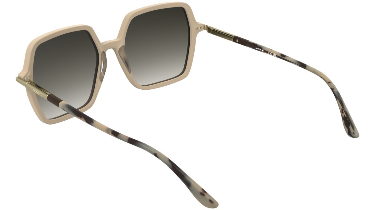 Sunglasses Lacoste L6079S (662) color blush shape rectangle lenses gradient khaki
