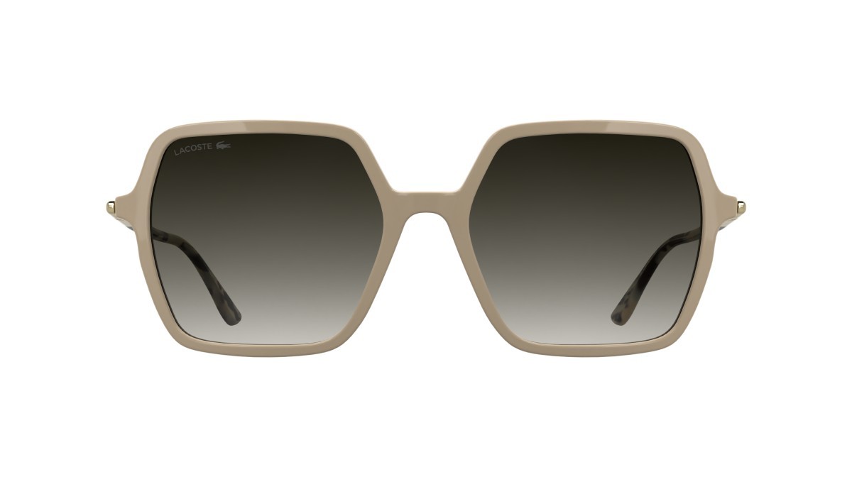 Sunglasses Lacoste L6079S (662) color blush shape rectangle lenses gradient khaki