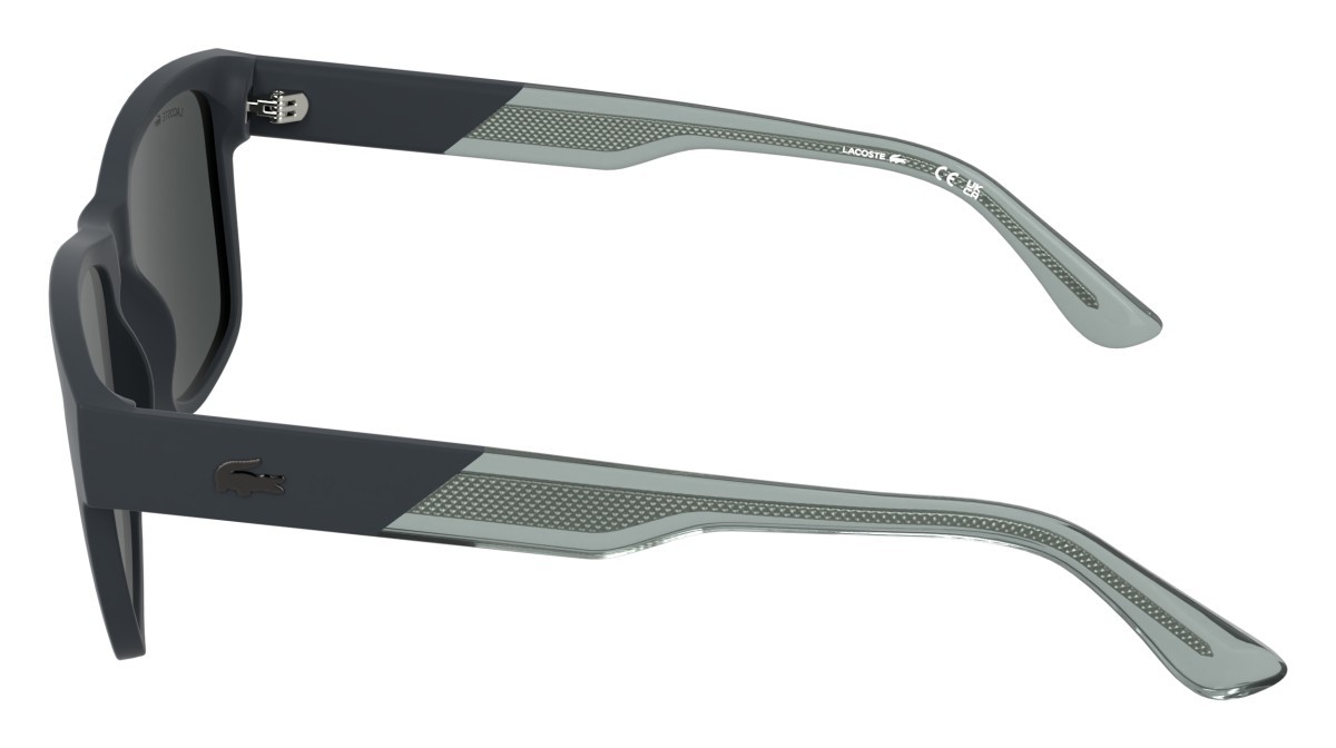 Sunglasses Lacoste L6084S (035) color matte grey shape rectangle lenses smoke