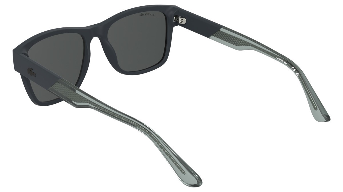 Sunglasses Lacoste L6084S (035) color matte grey shape rectangle lenses smoke