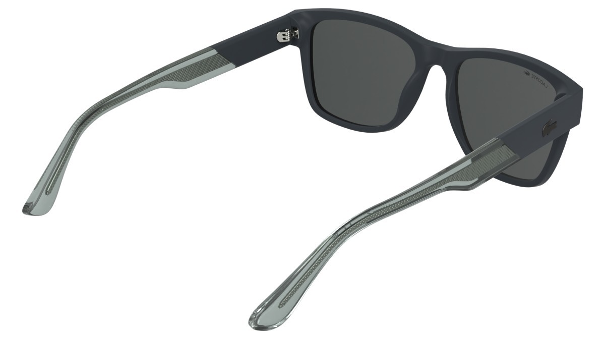 Sunglasses Lacoste L6084S (035) color matte grey shape rectangle lenses smoke
