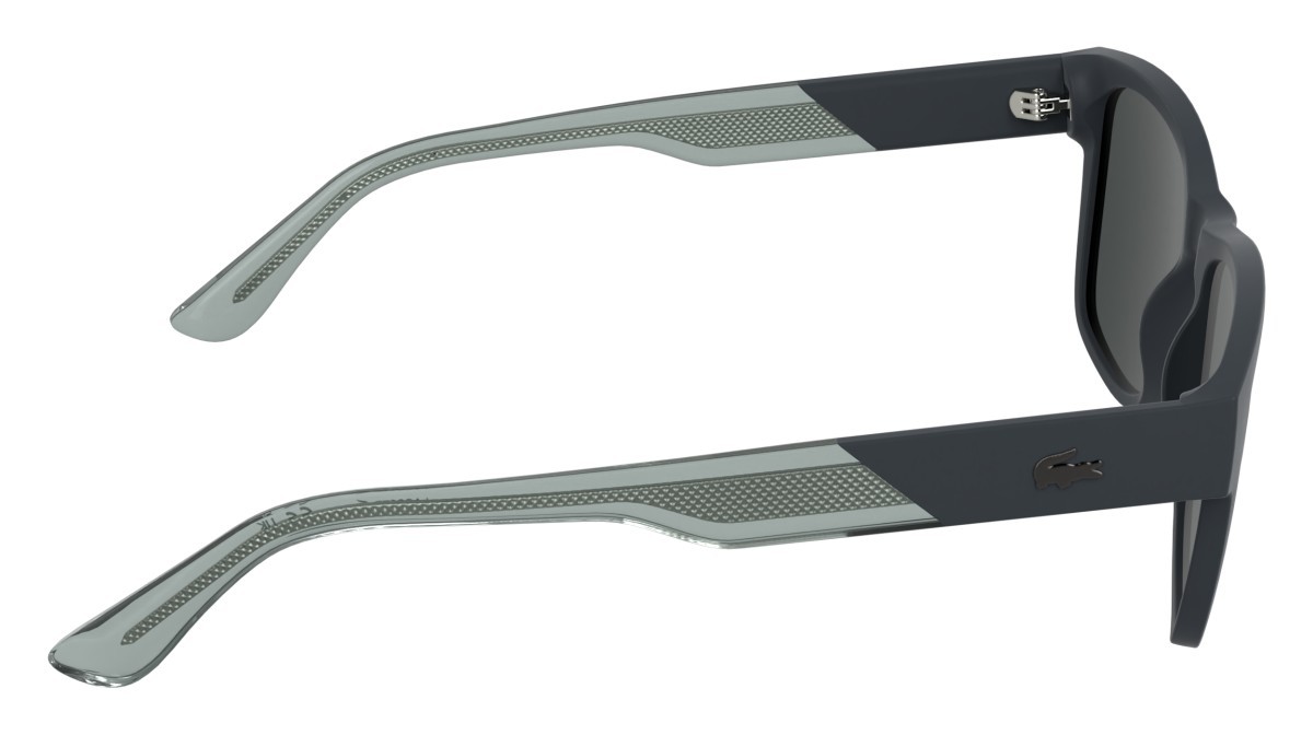 Sunglasses Lacoste L6084S (035) color matte grey shape rectangle lenses smoke