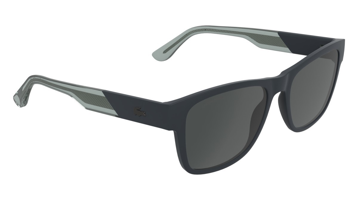 Sunglasses Lacoste L6084S (035) color matte grey shape rectangle lenses smoke