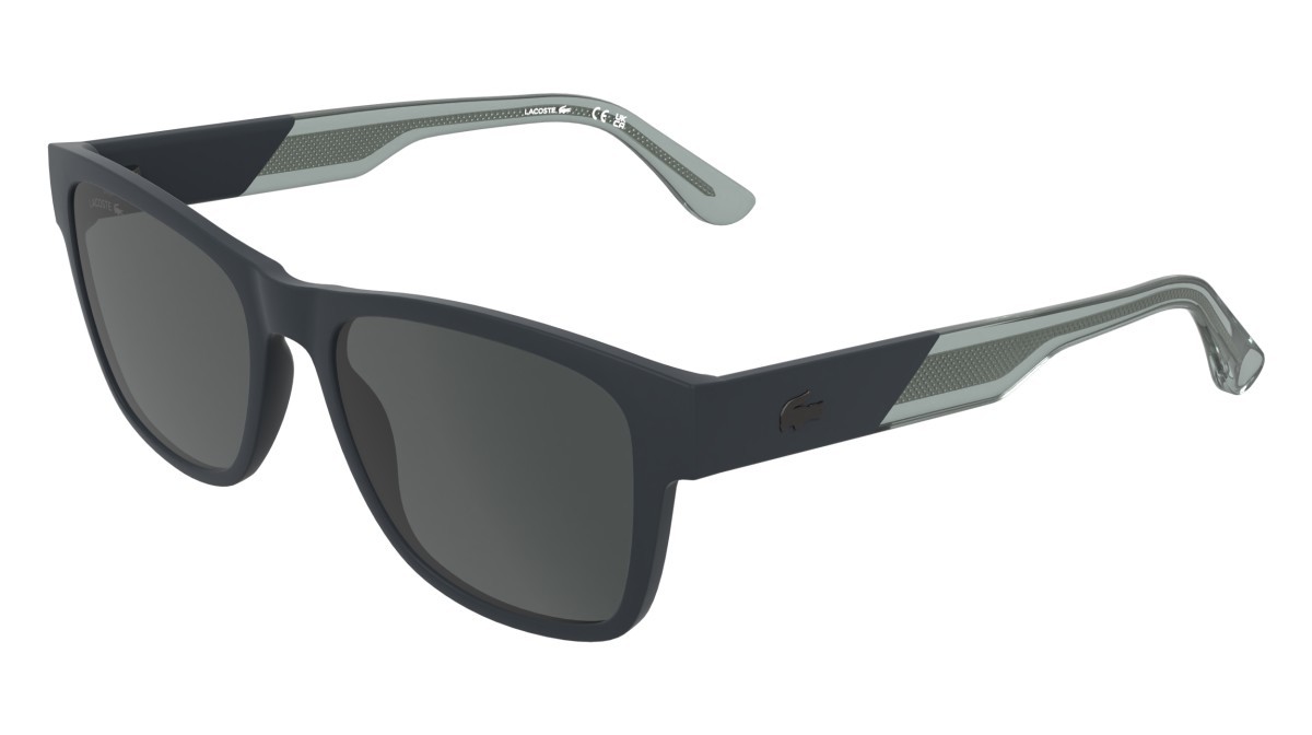 Sunglasses Lacoste L6084S (035) color matte grey shape rectangle lenses smoke