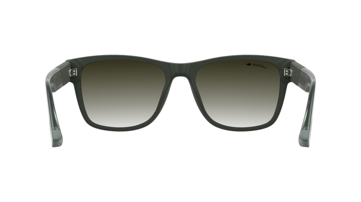 Sunglasses Lacoste L6084S (275) color matte khaki shape rectangle lenses gradient khaki