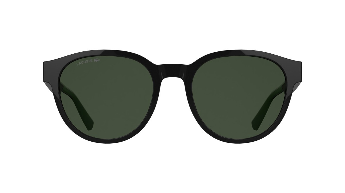 Sunglasses Lacoste L6088S (001) color black shape rectangle lenses solid green