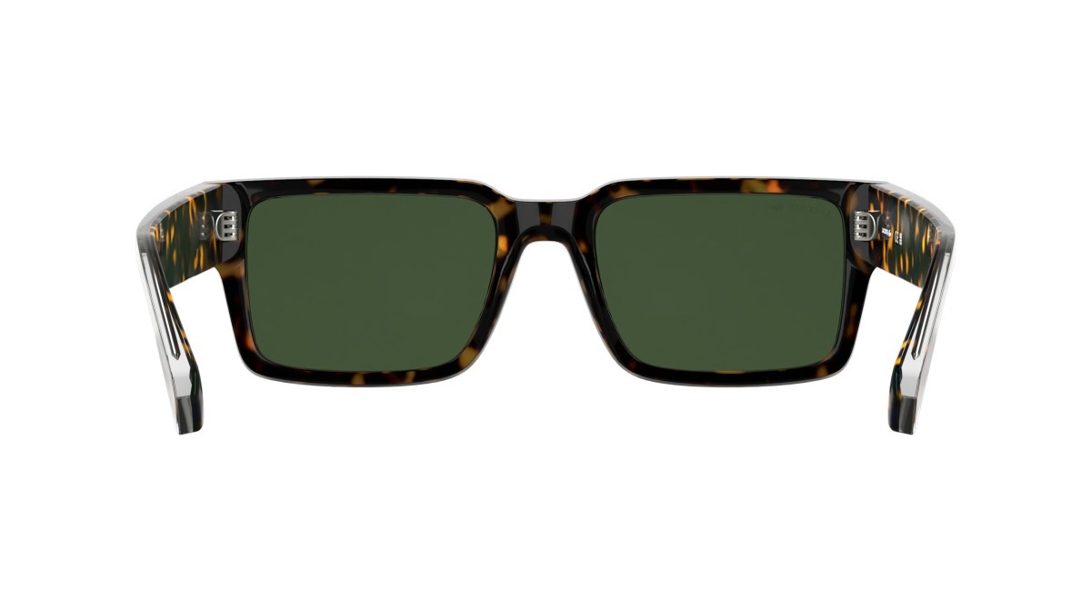 Sunglasses Lacoste L6089S (214) color havana shape rectangle lenses solid green