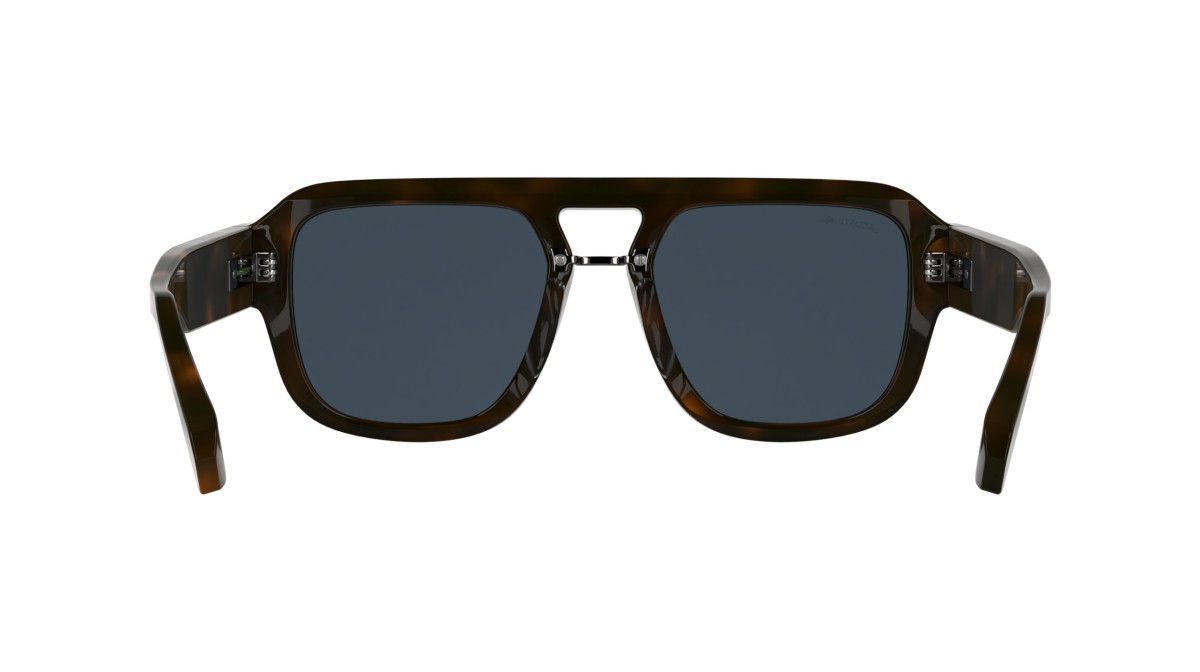 Sunglasses Lacoste L6094S (230) color dark havana shape rectangle lenses solid blue