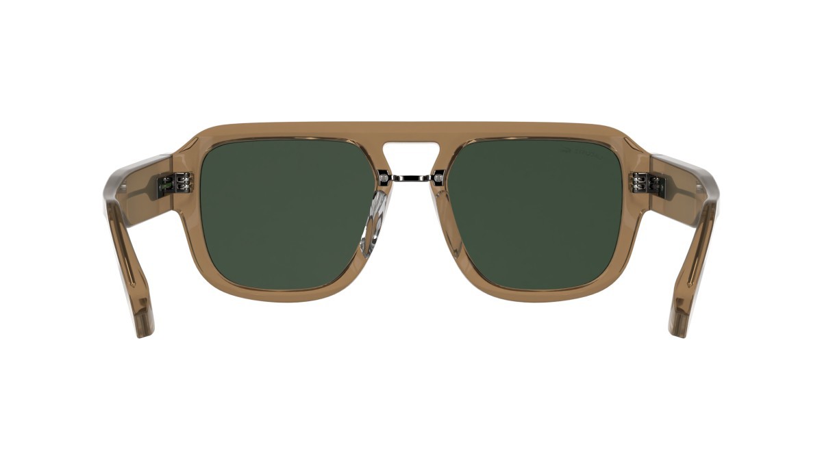 Sunglasses Lacoste L6094S (260) color honey shape rectangle lenses solid green