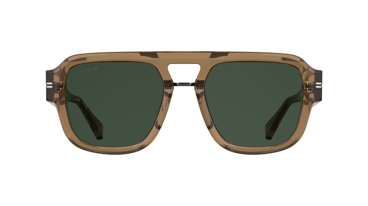 Sunglasses Lacoste L6094S (260) color honey shape rectangle lenses solid green