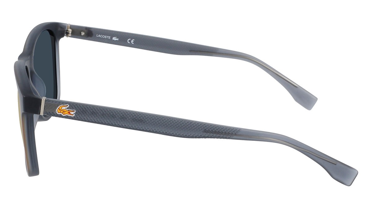 Sunglasses Lacoste L860SE (035) color grey matte shape rectangle 