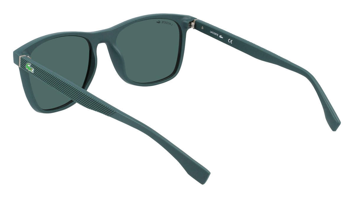 Sunglasses Lacoste L860SE (315) color dark green matte shape rectangle 