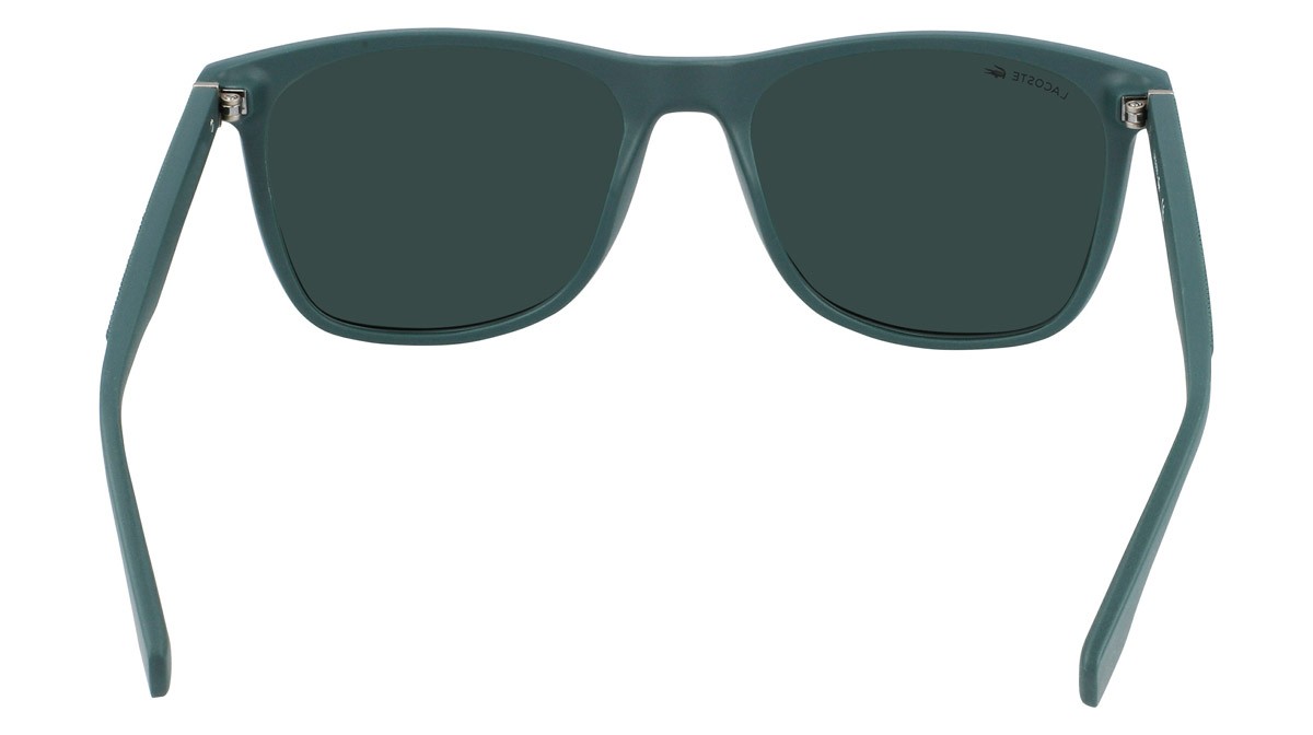 Sunglasses Lacoste L860SE (315) color dark green matte shape rectangle 