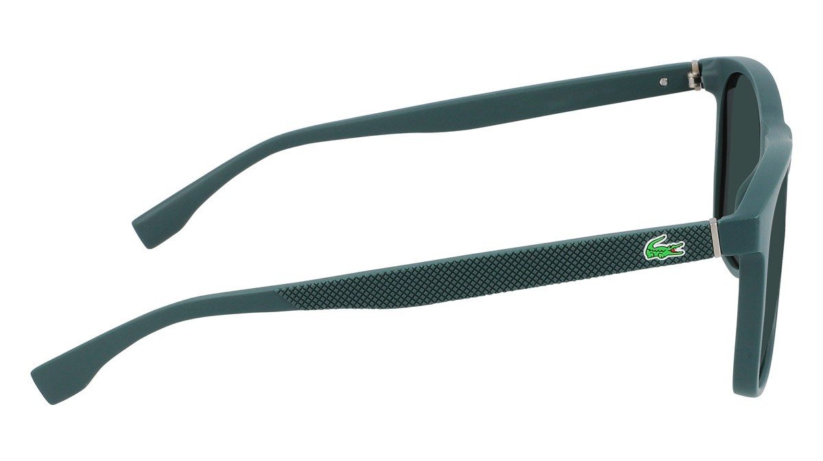 Sunglasses Lacoste L860SE (315) color dark green matte shape rectangle 