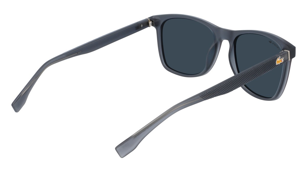Sunglasses Lacoste L860SE N (035) color grey matte shape rectangle 