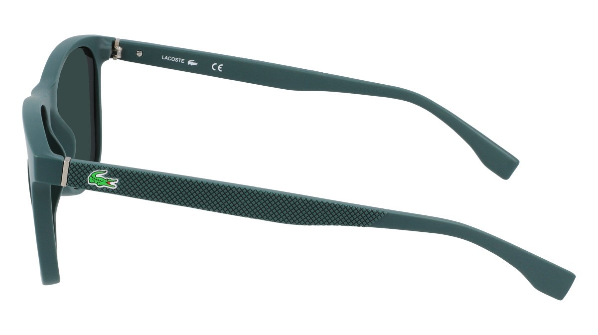 Sunglasses Lacoste L860SE N (315) color dark green matte shape rectangle 