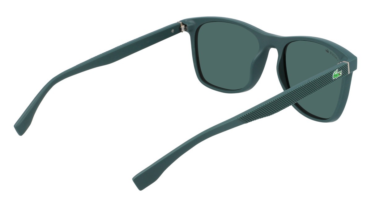 Sunglasses Lacoste L860SE N (315) color dark green matte shape rectangle 