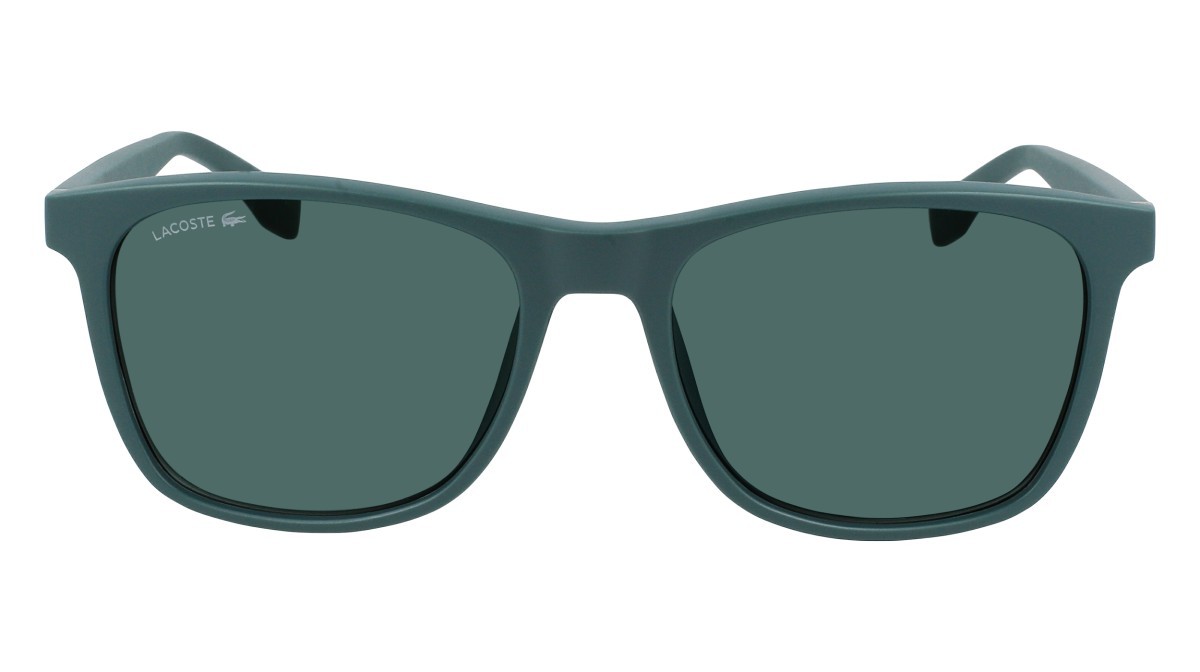 Sunglasses Lacoste L860SE N (315) color dark green matte shape rectangle 