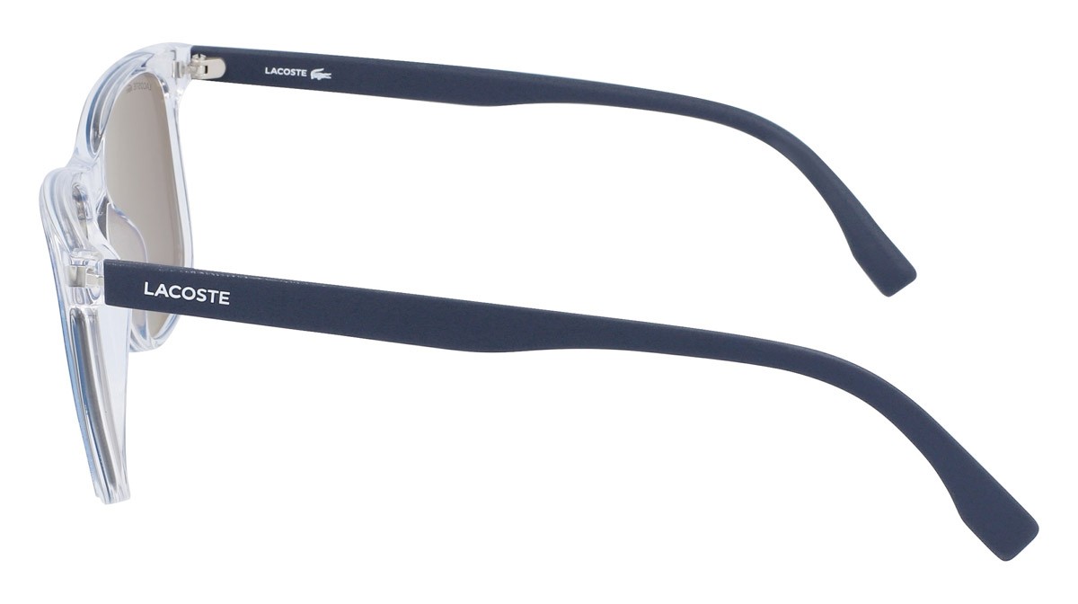 Sunglasses Lacoste L882S (414) color crystal/navy shape rectangle 