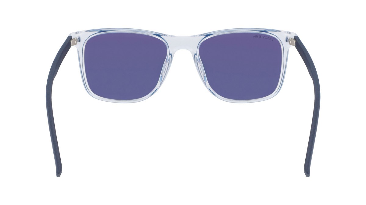 Sunglasses Lacoste L882S (414) color crystal/navy shape rectangle 
