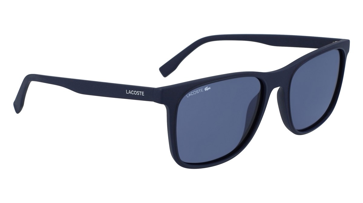 Sunglasses Lacoste L882S (424) color blue shape rectangle 