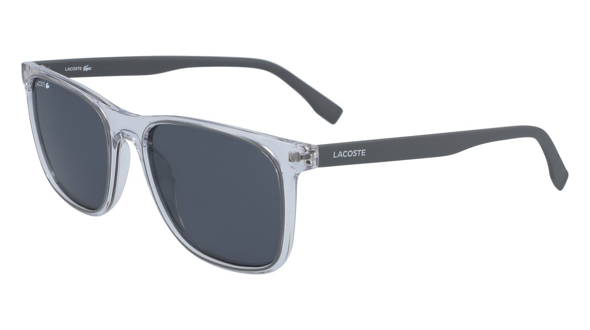 Occhiali da sole Lacoste L882S N (057) colore crystal/grey forma rettangolare 