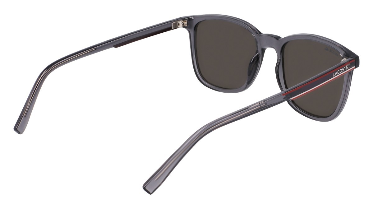 Sunglasses Lacoste L915S (038) color transparent grey shape rectangle lenses smoke