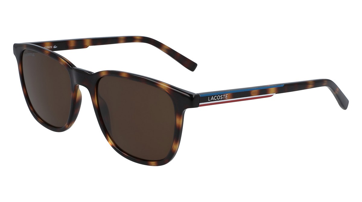 Occhiali da sole Lacoste L915S (214) colore havana forma rettangolare 