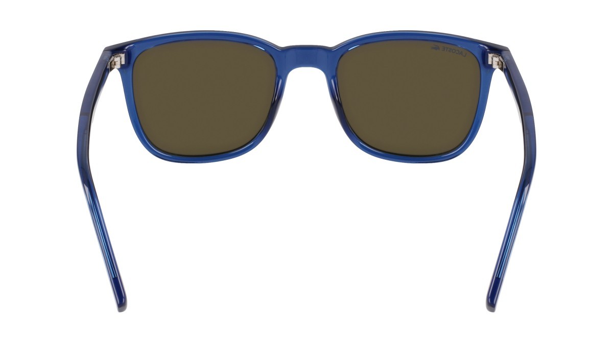 Sonnenbrillen Lacoste L915S (410) farbe transparent blue form rechteckig gläser solid khaky