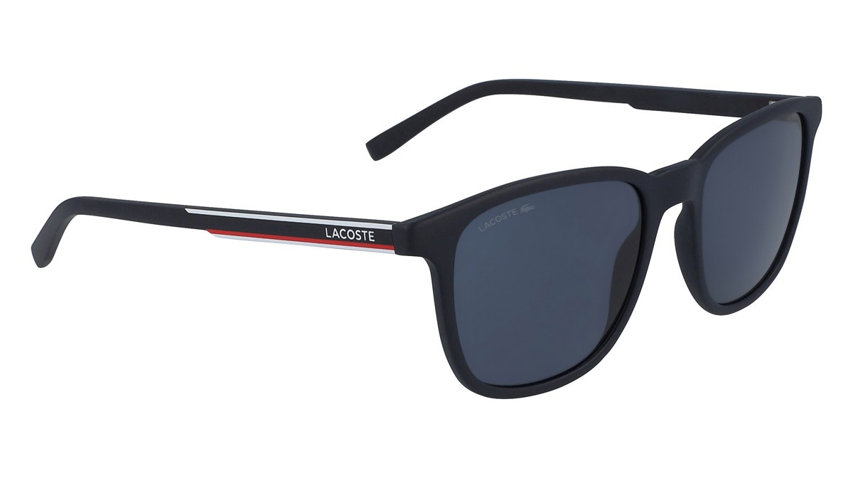 Occhiali da sole Lacoste L915S (424) colore matte dark blue forma rettangolare 