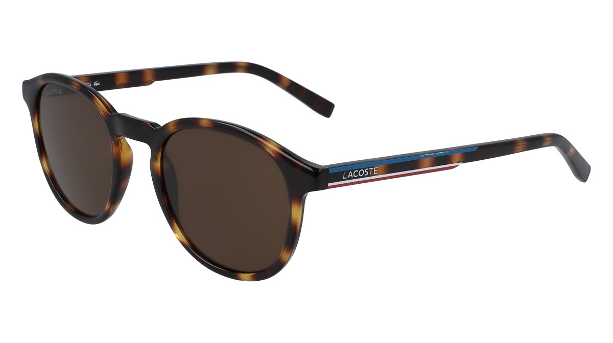 Occhiali da sole Lacoste L916S N (214) colore havana forma rotondo 