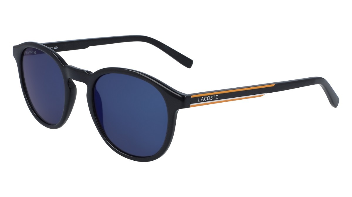 Sunglasses Lacoste L916S N (424) color dark blue shape round 