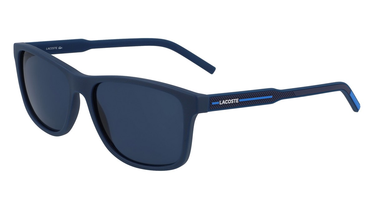 Sonnenbrillen Lacoste L931S (424) farbe matte blue form rechteckig 