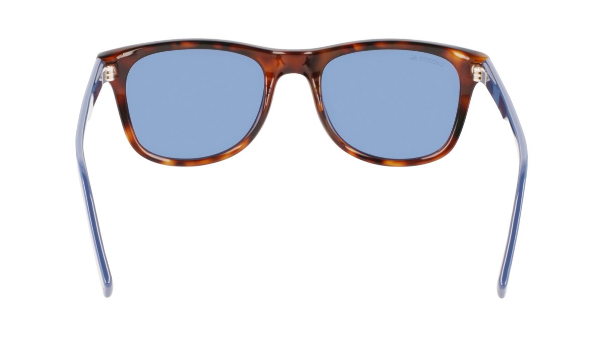 Sonnenbrillen Lacoste L969S (230) farbe havana form rechteckig gläser solid blue