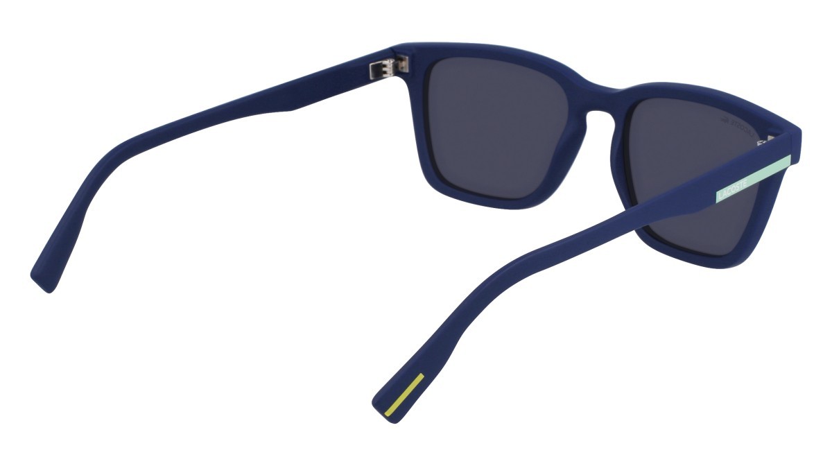 Sonnenbrillen Lacoste L987S (401) farbe matte blue form rechteckig 