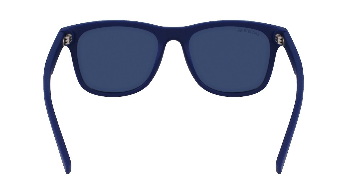 Sunglasses Lacoste L995S (401) color matte blue shape rectangle lenses solid blue