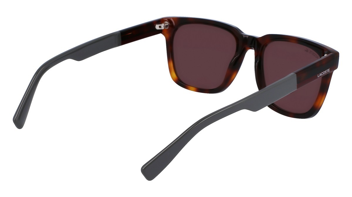 Sonnenbrillen Lacoste L996S (214) farbe havana form rechteckig gläser brown